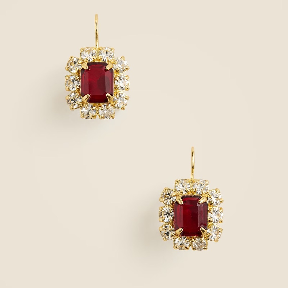 J.Crew Gemstone drop earrings